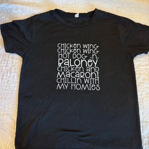 Chicken Wing Beat Black Graphic Tee